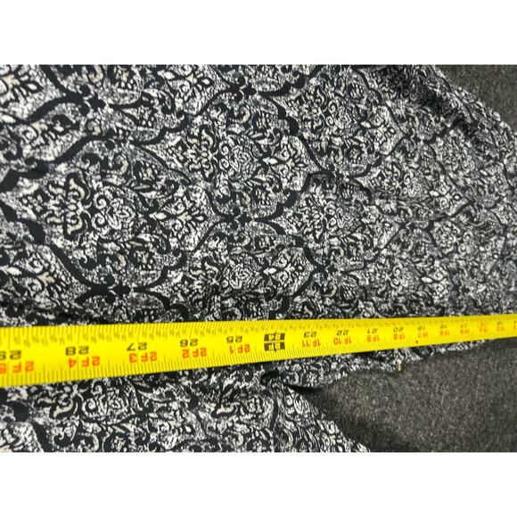 Aeropostale Jumpsuit Strapless Black White Aztec Paisley Straight Leg Womens L - Picture 8 of 8